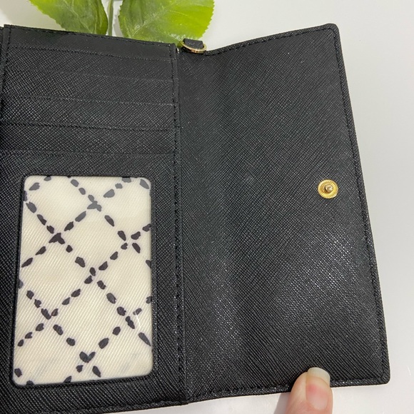 ♠️KATE SPADE♠️GORGEOUS BLACK WALLET OR WRISTLET♠️LIKE NEW CONDITION. - Picture 8 of 9